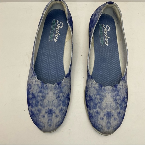 Skechers Cleo Flex Washable SlipOn Wedge Skimmer Spellbind Blue Shibor TieDye 11 - Picture 8 of 8